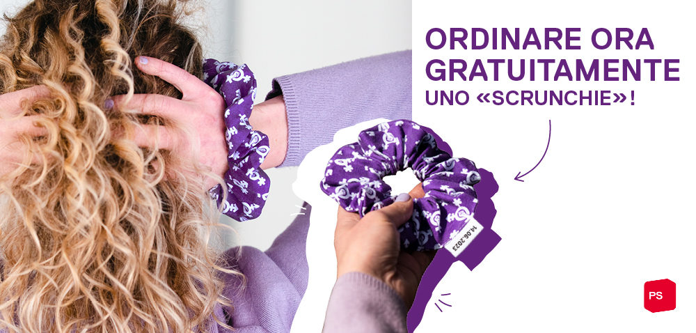 Ordinare ora «scrunchies» per lo sciopero femminista!