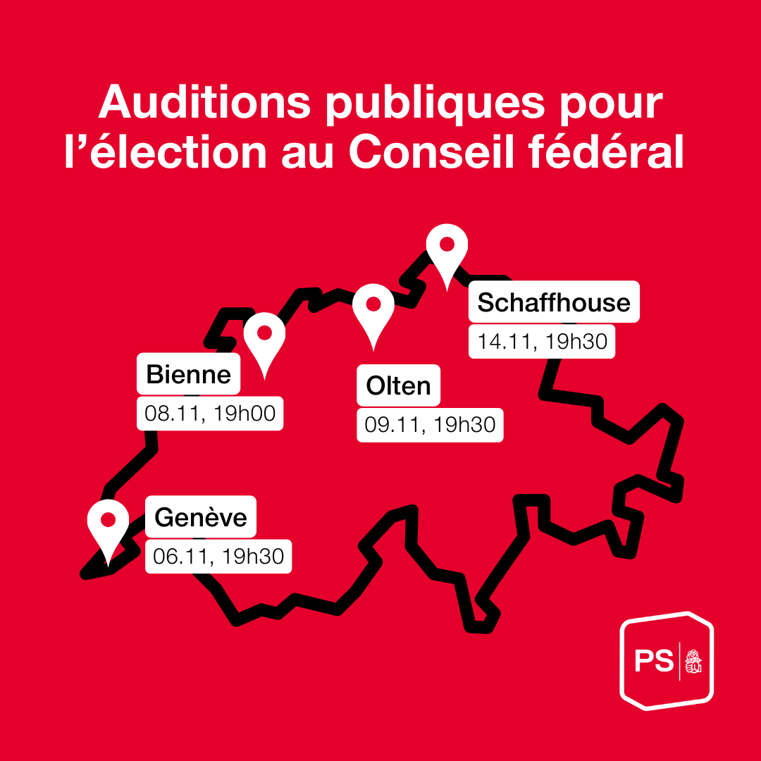 Invitation : 4 auditions publiques pour la succession d’Alain Berset