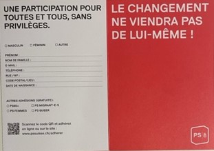 Brochure destinée aux membres en format A6- En révision plus livrable