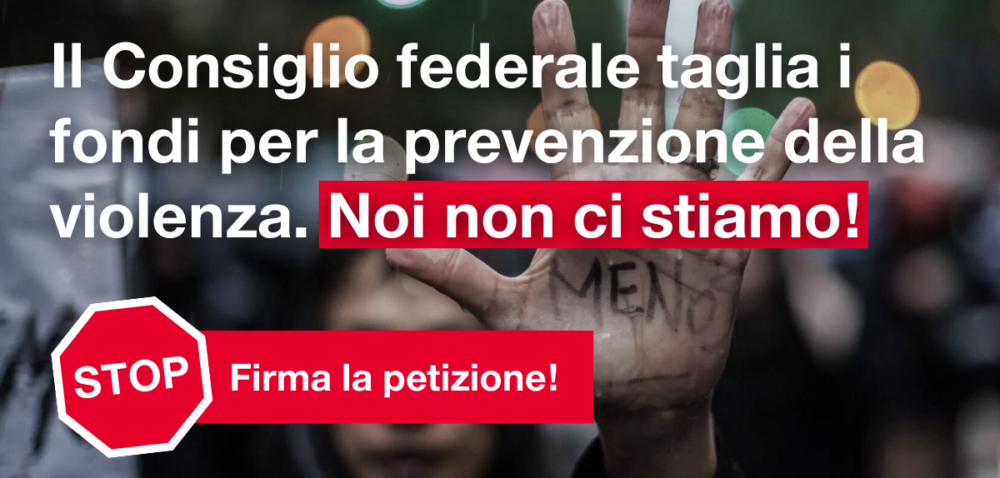 Stop ai tagli sulla prevenzione della violenza