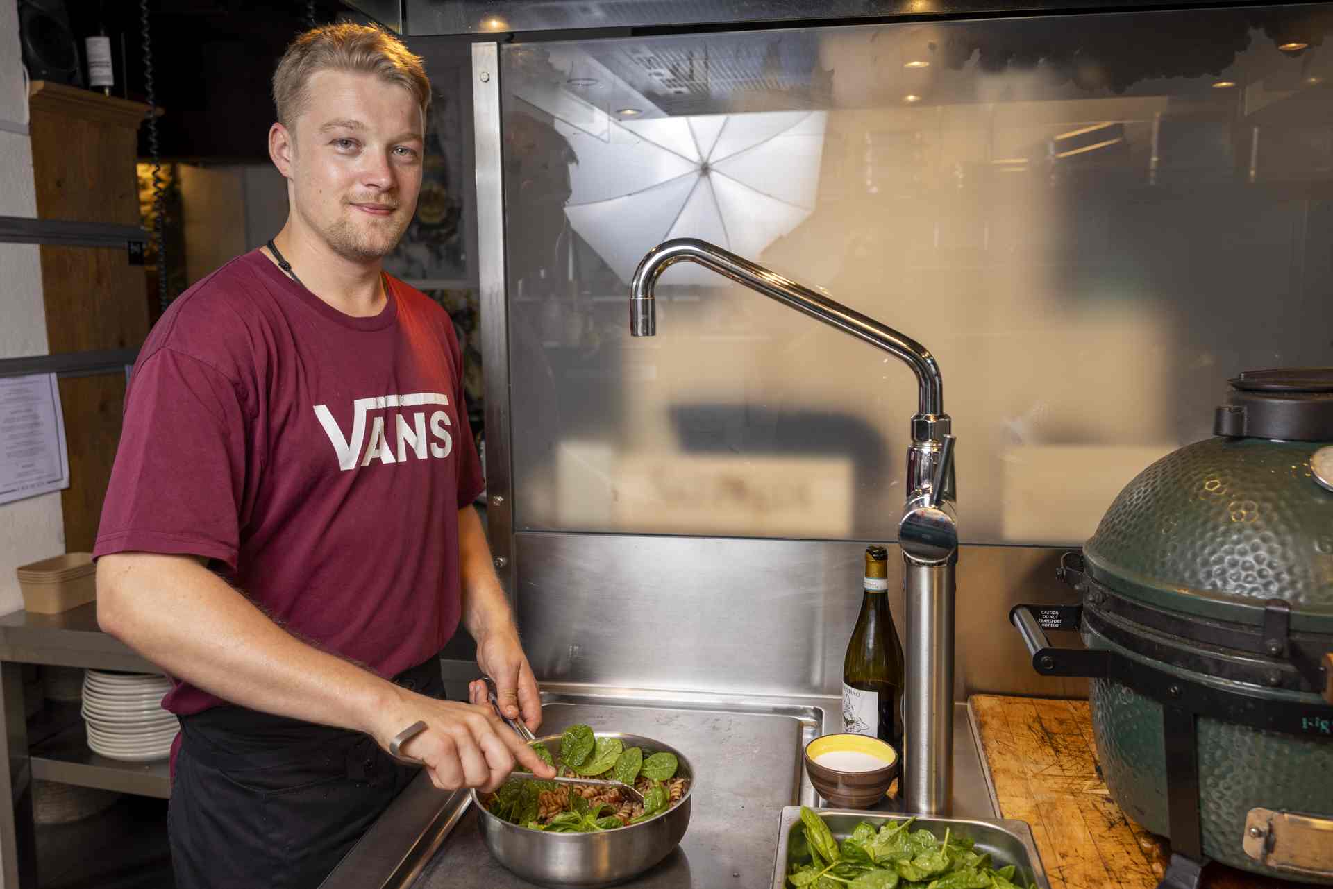 Kochen fürs Klima: überraschende Pasta im Cave du Luc