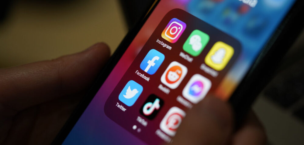 Chiang Mai, Thailand - February 2022 : Social media application on the smartphone screen